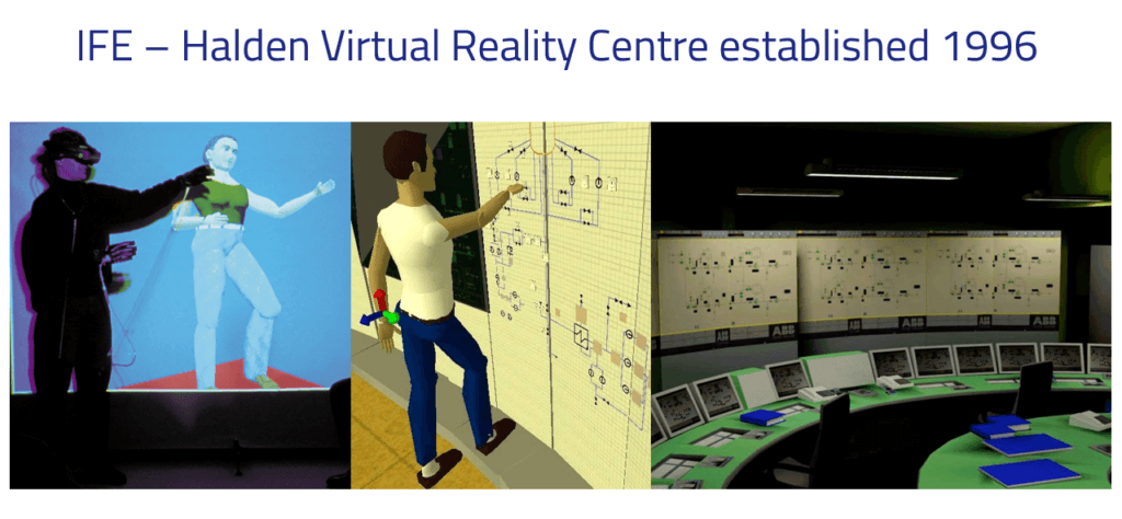 Images and illustrations showing different aspect of the VR centre